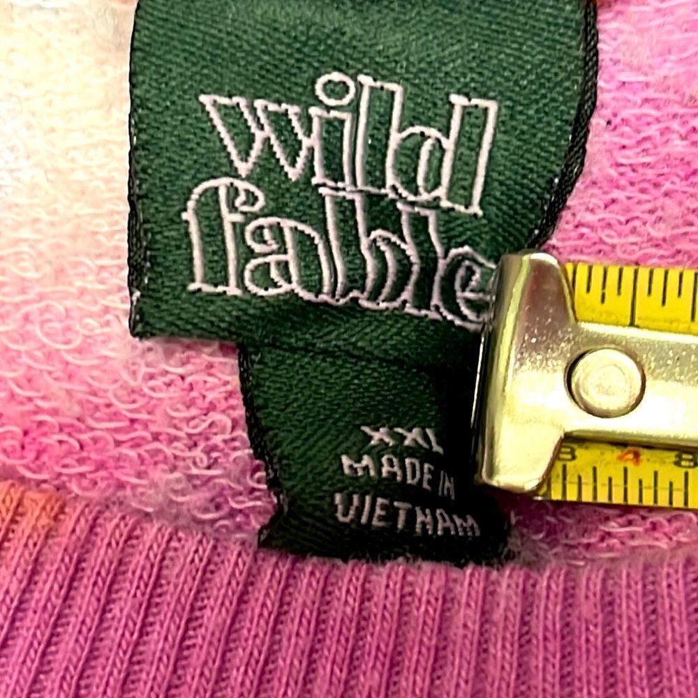Wild Fable Bright and Comfy Tie Dye Crewneck Cropped Sweatshirt- XXL - Picture 6 of 8